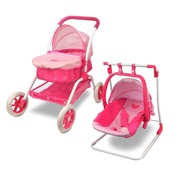 Anivia Doll Bed Furniture 2 Function Toy, Doll Bed And Doll Swings Together For 18 Inches Baby Dolls, Baby Doll Crib With Bottom