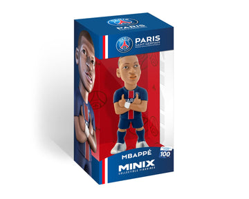MINIX COLLECTIBLE FIGURINES - Kylian Mbapp  , Official PSG, Sports Collectable 12 cm Figurine, Unique Soccer Gift for All Ages,