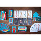 25th Century Games Sunny Day Sardines Card Game - Bite-Sized Travel Game for 2-4 Players, Small, Blue and White Mint Tin