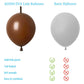 Adido Eva Link Balloons Brown 6 Inch Latex Quick Linkale Balloon 80 Pcs For Birthday, Halloween, Christmas, Party Festival Decor