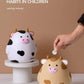 H&W Cow Piggy Bank, Unbreakable Coin Box For Kids, Cute Animal Money Bank Birthday For Boys Girls,Coin Saving Boxes (White)