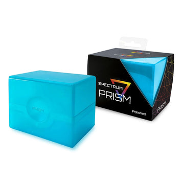 Bcw Spectrum Prism Deck Case - Electric Blue - 1 Ct | Secure Snap Closure Card Deck Case | Fits 100 Double-Sleeved Cards | Tradi