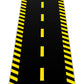 Racetrack Floor Running Black Racer Party Decoration Mat Road Table Runner Long Racetrack Tablecloth Drag For Party (Classic Sty