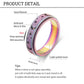 Mhwtty Anxiety Ring For Women Fidget Ring Spinner Rings For Anxiety Fidget Toys Adults Fidget Rings For Anxiety For Women Anxiety Toys Gift For Women Men Rainbow Size 10