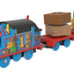 Thomas & Friends Toy Train, Wobble Cargo Thomas Motorized Engine With 2 Cargo Cars For Preschool Railway Play Ages 3+ Years
