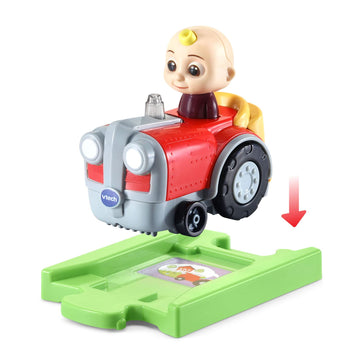Vtech Cocomelon Go! Go! Smart Wheels Jj'S Tractor And Track