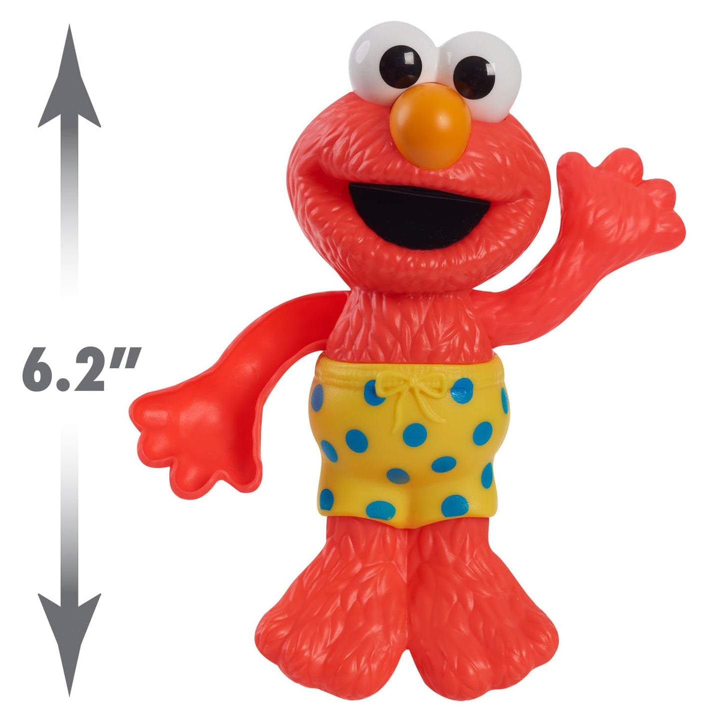 Just Play Sesame Street Elmo Wind Up Bath and Pool Toy, 7-Inch Multicolor Kids Toy for Ages 2 and Up, Small Size