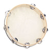 10 Hand Held Tambo Drum Bell Birch Metal Jingles Percussion Musical Educational Instrument For Ktv Party Kids Games Huaishu