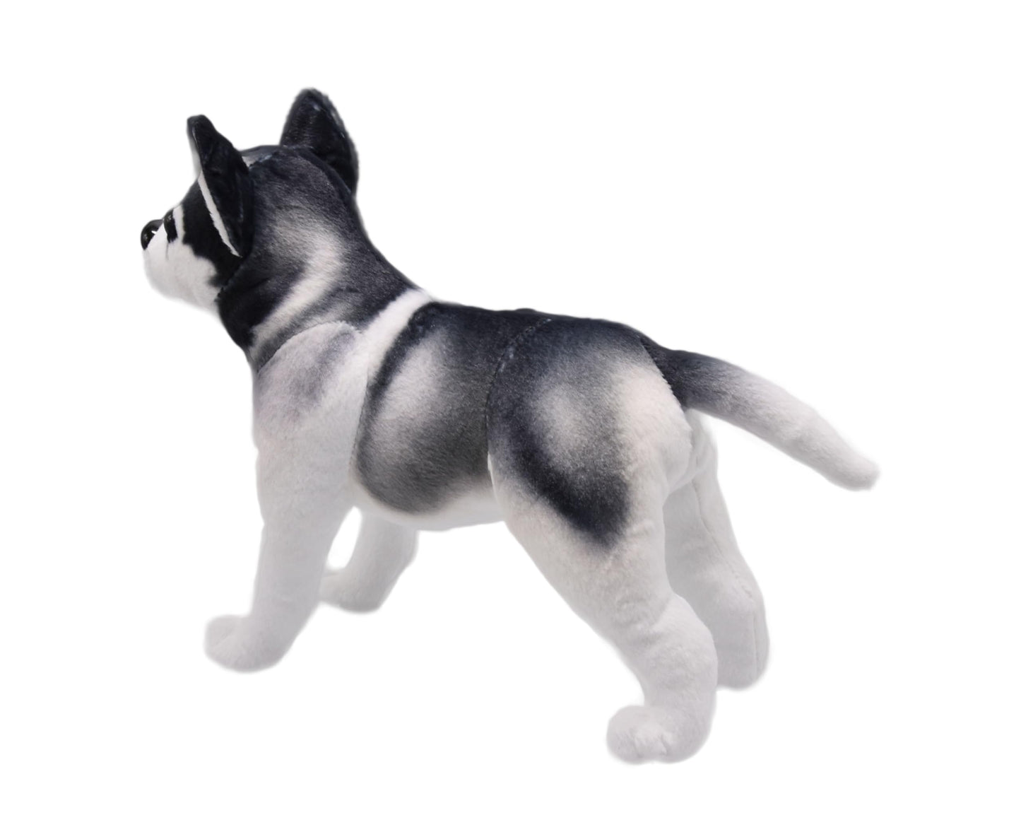 Yonlit Lifelike Husky Dog Stuffed Animal Simulated Plush Puppy Toy Doll Super Realistic Grey Dogs Act Like Real Excellent Gifts For Kids Birthday Party Dog Collection 12 Inches (Husky)