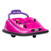 Aosom 12V Toddler Bumper Car With Remote Control, 360 Rotation Kids Electric Ride-On Toy, Twins Motor, Colorful Led Lights, 3 So