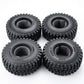 RCLIONS 4pcs 2.2inch 125mm RC Crawler Wheel Tyre Tires with Foam Insert for 1/10 RC Car Axial SCX10 Wraith RR10 TRX4