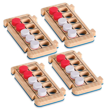 Hand2Mind Foam Rekenrods Ten Frame Boards, Subitizing Math Games, Ten Frame Math Manipulatives, Counting Manipulatives, 10 Frame Math, Rekenrek For Kids Math (4 Ten Frames And 40 Math Counters)