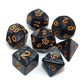 Polyhedral Dnd Dice Set Pearl Black For Dungeon And Dragons D&D Pathfinder Rpg Mtg Dice D20 D12 D10 D8 D6 D4