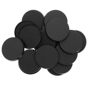 Evemodel Mb750 40Pcs Round Plastic Model Bases 50Mm Or 1.96Inch For Gaming Miniatures Or Wargames Table Games