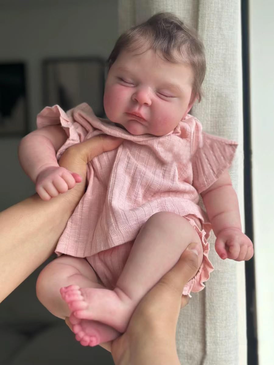 Lifelike Reborn Baby Dolls 19 Inch Baby Soft Body Realistic-Newborn Baby Dolls Poseable Real Life Baby Dolls Girl With Clothes G