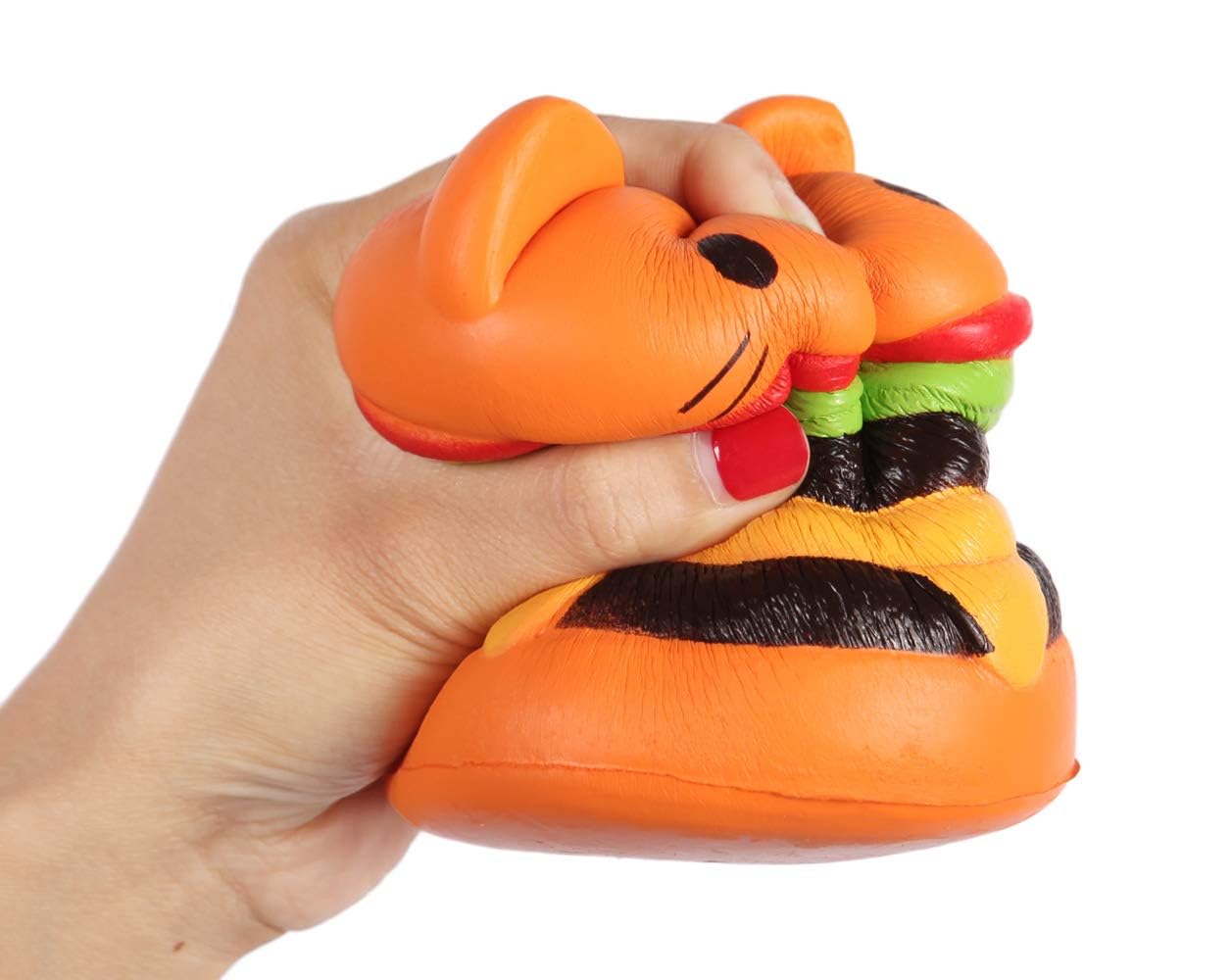 Anboor 4.5'' Squishies Jumbo Slow Rising Kawaii Squishie Cat Hamburger Bread Toy