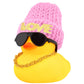 Wonuu Car Dashboard Rubber Ducks Saint Valentine'S Day Decorations, Christmas Eve Rubber Ducky For Car Ornament Cute Duck With L