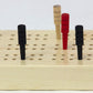Maple Landmark Wood Cribbage Pegs - 180-Piece Set, Small, Red/Black/Natural