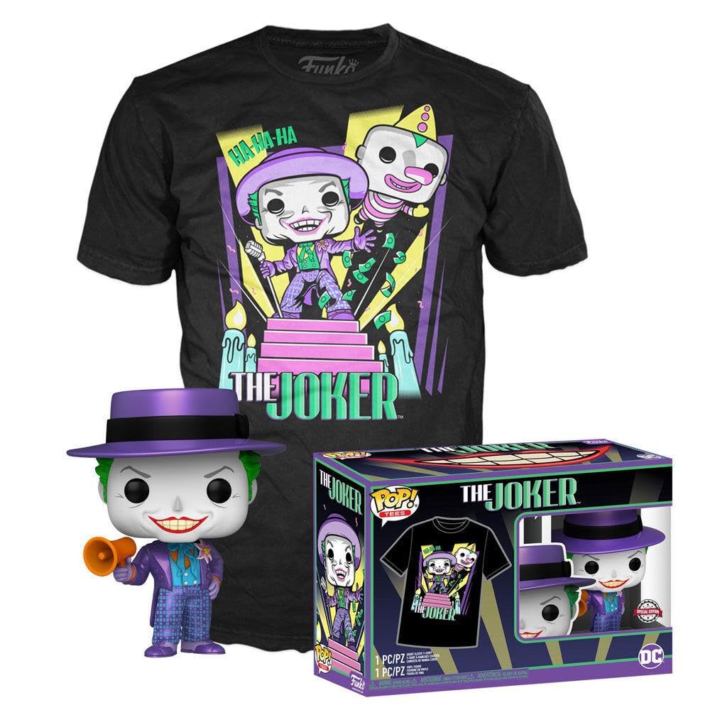 Dc Comics Funko Pop! & Tee Box Batman 89 Joker With Speaker Size M Shirts