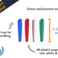 We Games 48 Standard Plastic Cribbage Pegs W/A Tapered Design In 4 Colors - Red, White, Blue & Green
