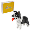 Larcele Micro Dog Building Blocks Set Pet Mini Building Toy Bricks Kit,950 Pieces Kljm-02 (Border Collie)
