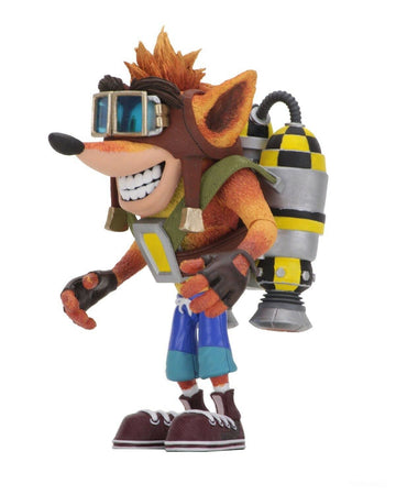 Neca - Crash Bandicoot 7' Scale Action Figure ? Deluxe Crash With Jetpack