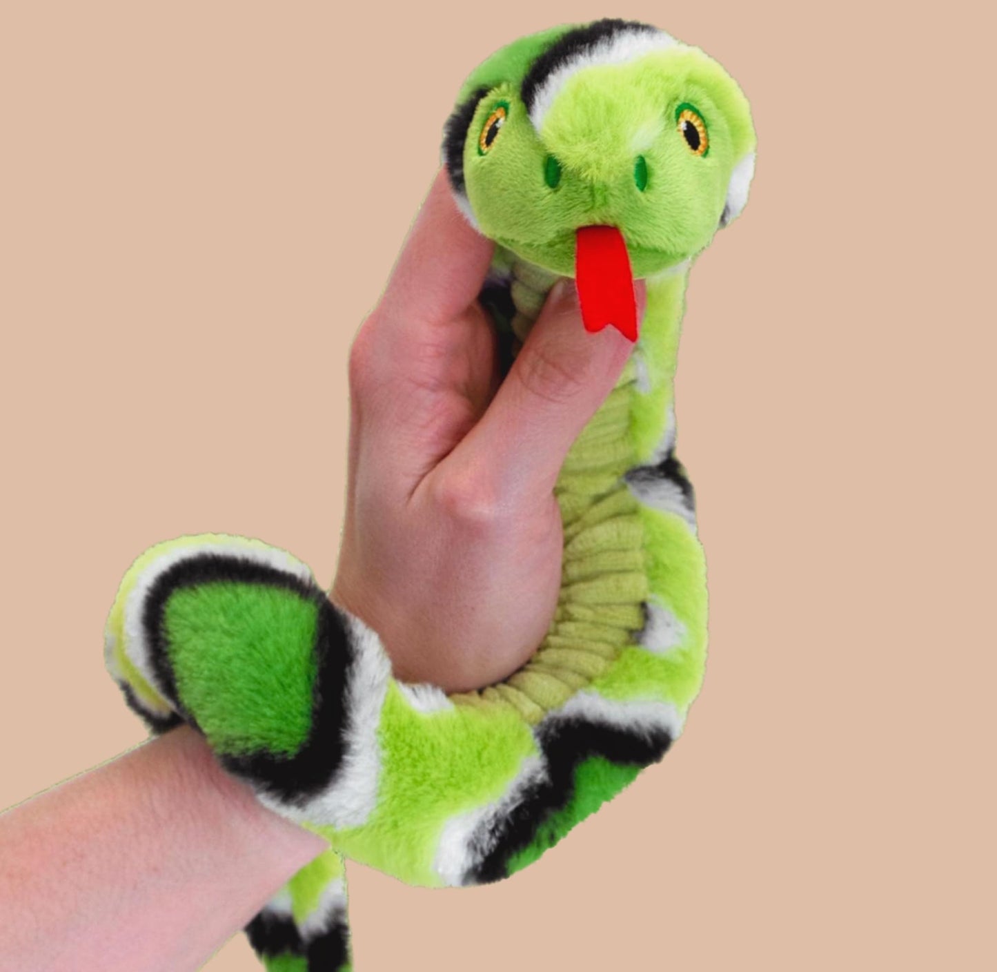 Deluxe Paws Plush Cuddling, Soft Eco Toys, 100% Recycled (100cm Snakes (Random Color))