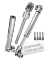 2PCS RC Crawler Drive Shaft for 1/10 Axial SCX10 TRX6 Wraith Redcat Capra GEN8 D90 TF2 RC4WD,ARRCat Stainless Steel Universal Dr