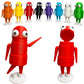 Superbe Repo 3D Printed Character Figure, R.E.P.O Horror Game Posable Articulated Collectible Model For Fans Gift (Red)