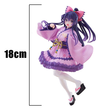 Lunk Yatogami Tohka Action Figure Gothic Purple Dress Model Pvc Anime Statue Character Collections Model Ornaments 7.1 Inch