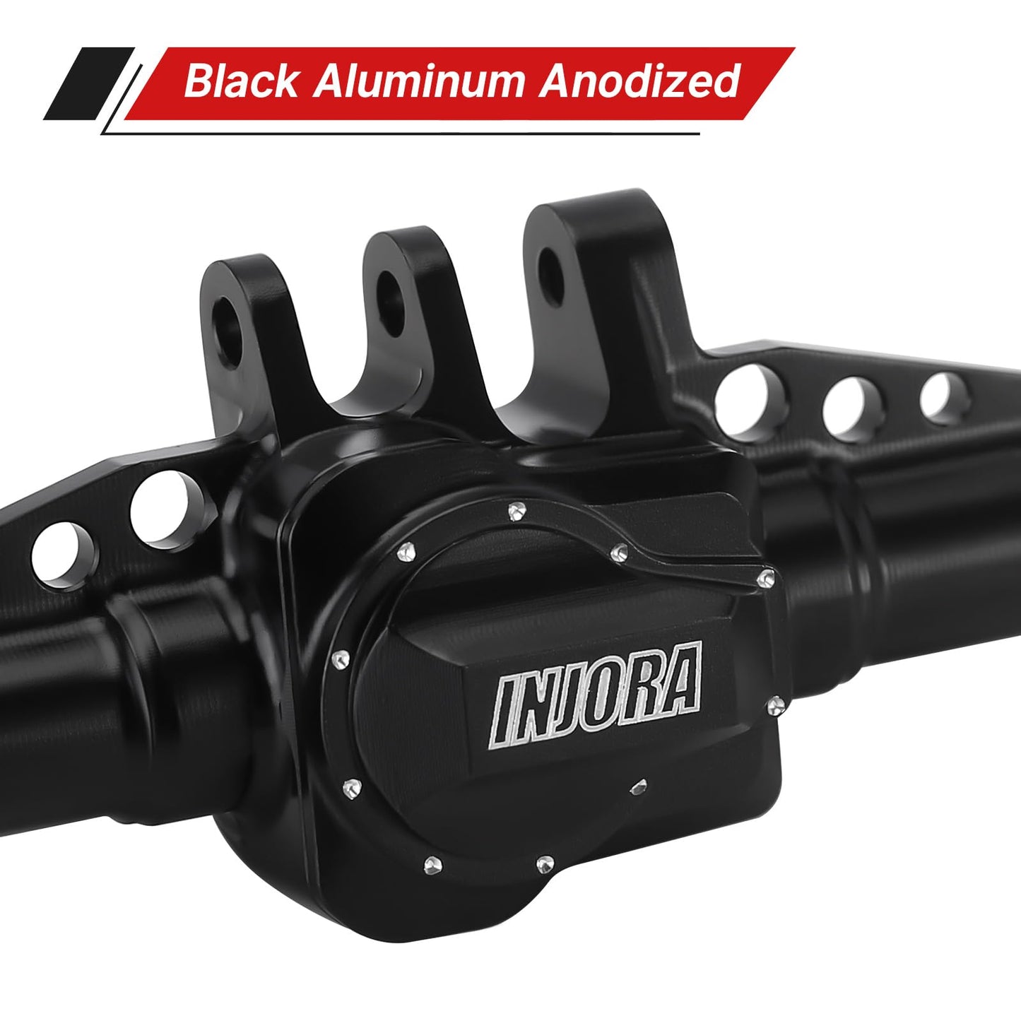 INJORA 47g Front and 38g Rear Complete Axles Set - Stock Length CNC Aluminum Axles for 1/18 RC Crawler TRX4M Upgrade
