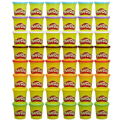 Play-Doh Bulk Pack of 48 Cans, Modeling Compound in 6 Colors, 3oz, Ages 2+, Classroom Gifts, Model B9017AF0