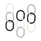 Nuby Linkables, Black, Grey, And White Attachable Links For Strollers, Car Seats, And Travel