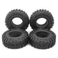 RCLIONS 4PCS 2.2inch 120mm RC Rubber Wheel Tyre Tires with Foam Insert for 1/10 RC Crawler Car Axial Wraith 90018