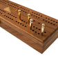 Alex Cramer Mariner Domino Set - Premium 28 Double-Six Dominoes, Black Walnut Case, 2 Gold-Plated & 2 Nickel-Plated Scoring Pegs