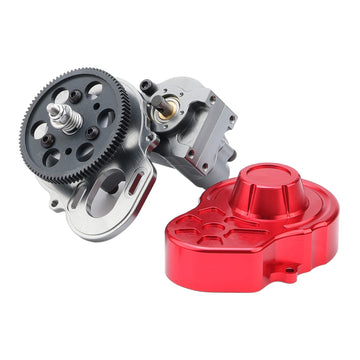 Rchobbytop RC Transmission Case Full Metal Assembled Center Gearbox with Steel Gear for Axial SCX10 / SCX10 II 90047 1/10 RC Roc