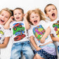 Splat Planet Color-in Sea Life T-Shirt with 6 Non-Toxic Washable Magic Pens - Color-in and Wash Out T-Shirt (7-8 Years) White