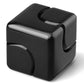 Dilabnba Fidget Spinner Toys Cube For Kids Adults, Metal Fidget Block Sensory Focus Toy Valentine Gift, Transformable Finger Stress Relief Easter Stuff Edc Desktop For Boy Girl Teens Men(Black)