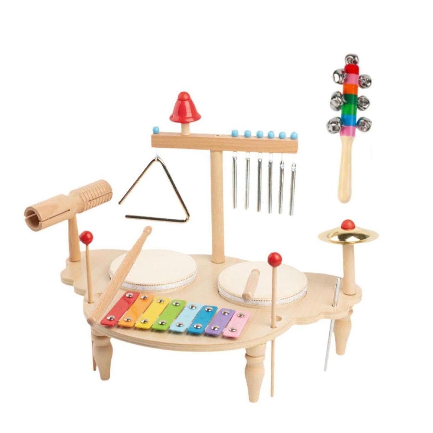 The Style Sutra Xylophone Drum Set Cymbals Percussion Instruments For Toddlers Holiday Gifts