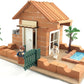 Cayway Mini Red Wall Bricks - 420Pcs Tiny Bricks For Landscaping & Dollhouse Mini Gardens