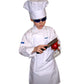 Chefskin Kids Children Chef Set : 1 Chef Jacket + 1 Chef Hat + 1 Chef Apron Beautiful Set White Costume (Xxl (Fits Kids 9-10))