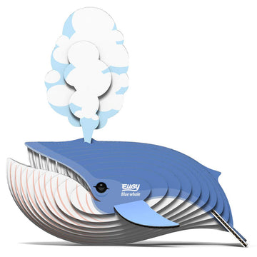 Eugy Blue Whale 3D Puzzle, 25 Piece Eco-Friendly Educational Toy Puzzles For Boys, Girls & Kids Ages 6+