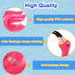 Camlinbo 15 Pcs Inflatable Flamingo Pool Toys Ring Toss Pool Game, Flamingos Luau Party Decor Hawaiian Beach Toys Carnival Outdo