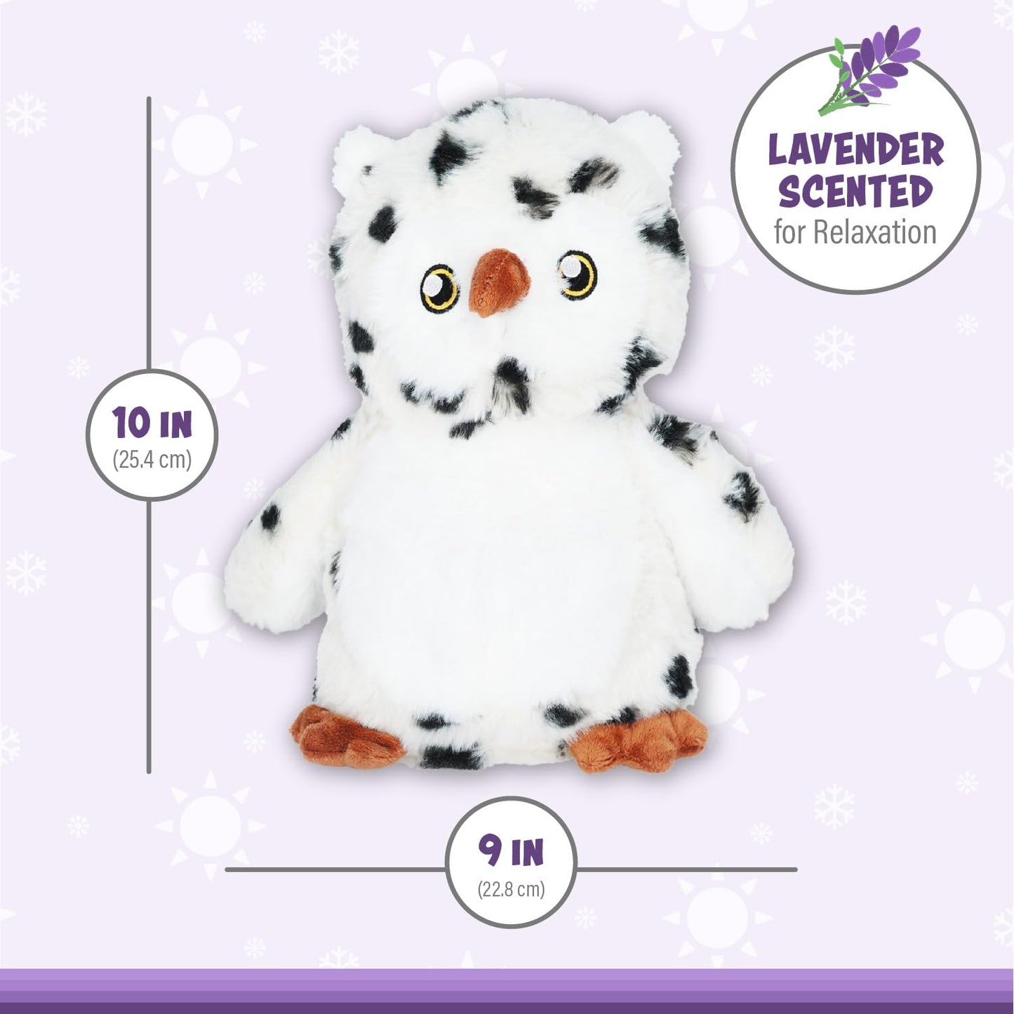 1I4 Group Warm Pals - Owl - Lavender Scented, Cute Warmable Plush Toy For All Ages - Stuffed Animal That Can Be Heated Or Cooled