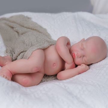 Babeside Reborn Baby Dolls Loulou 16'' Platinum Full Silicone Baby Doll Realistic-Newborn Baby Dolls That Look Real Sleeping Baby Doll For Kids & Toddlers