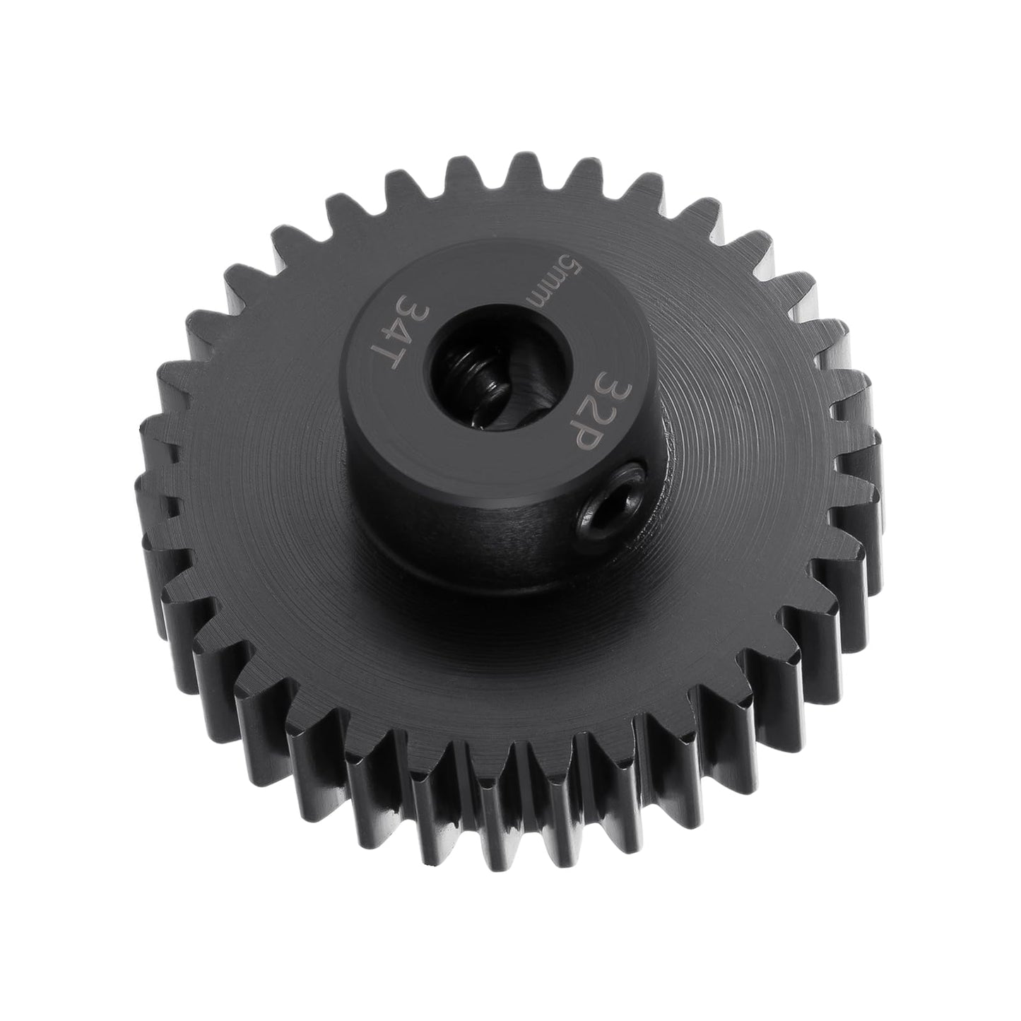 Brkrc Steel 32P 5Mm Pinion Gear 25T 26T 28T 29T 30T 31T 32T 33T 34T 35T 36T 37T 38T Motor Gears For 1/10 1/8 Rc Car Parts (34T)