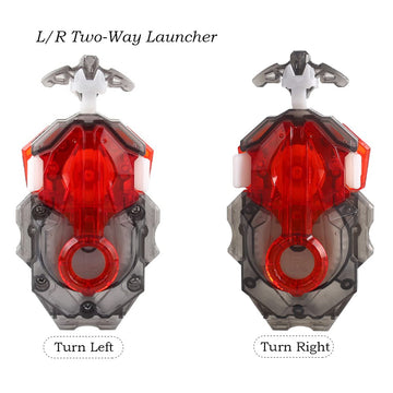 Battling Tops Burst Launcher B-184,L/R Two-Way Launcher,Db Layer System Pull-Wire Launcher (Red)