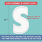 2Ft Letter S Mosaic Balloon Frame Letter Diy Fillable Letters Kit For Birthday Party Wedding Backdrop Decor