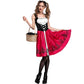 Little Red Riding Hood Costume, Family/School Cosplay Show, Halloween Masquerade Party (L)