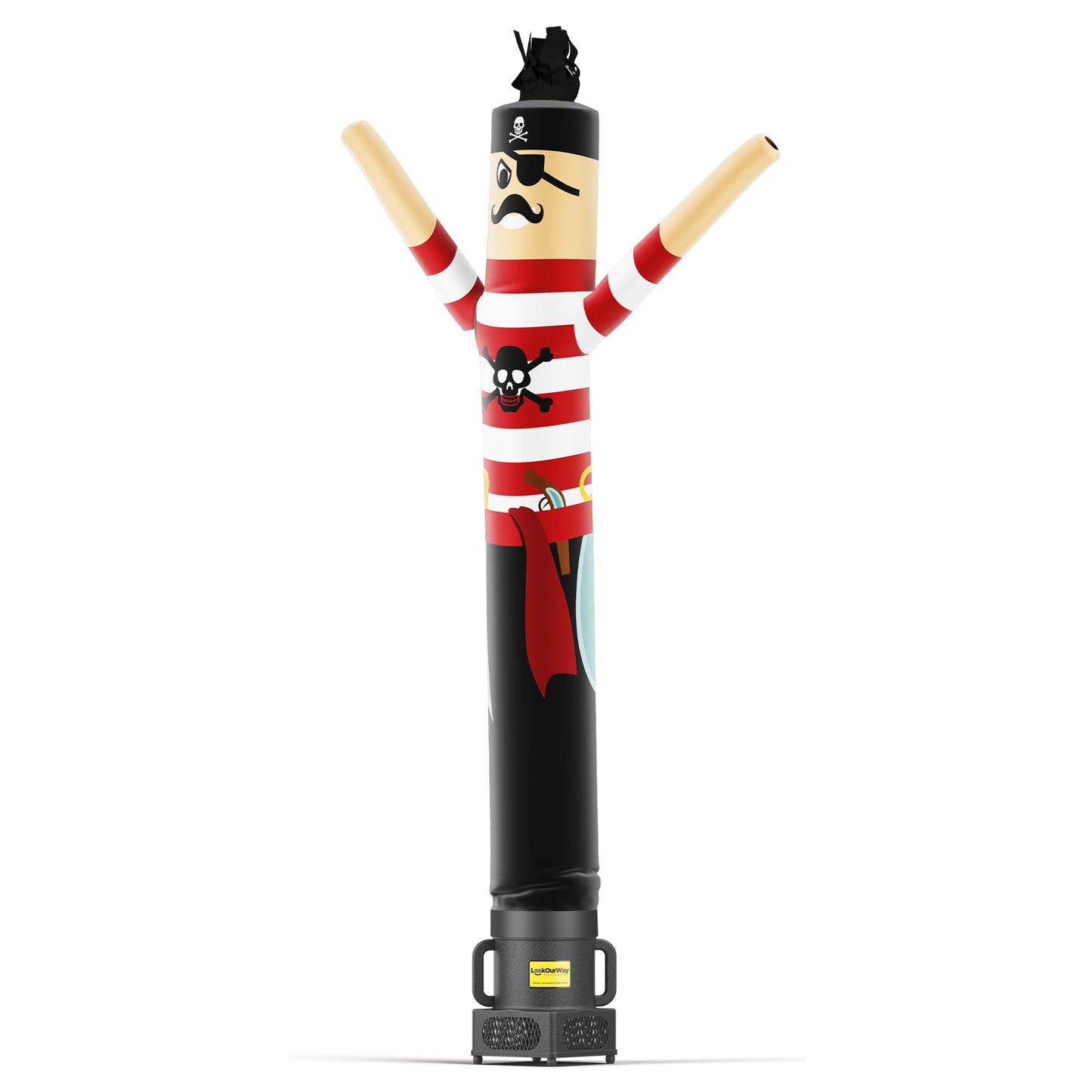 LookOurWay Air Dancers Inflatable Tube Man Set - 7ft Tall Wacky Waving Inflatable Dancing Tube Guy with Weather Resistant Blower - Character Themed - Pirate